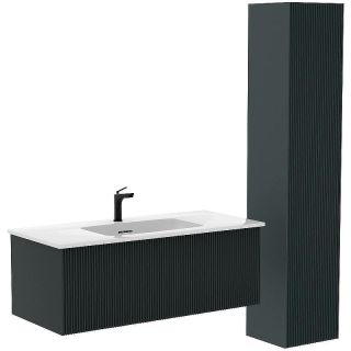 Шкаф-пенал La Fenice Terra FNC-05-TER-G-30 подвесной Серо-зеленый 30 см