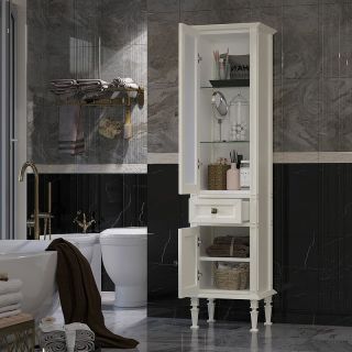 Шкаф-колонна Opadiris Кантара 46 L 00-00004342 Слоновая кость