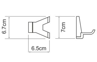 WasserKRAFT Крючок двойной Abens K-3223D