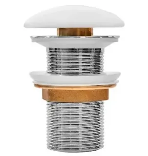 Донный клапан Milleau PD1MW/OO матовый белый без перелива