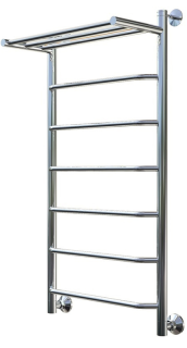Водяной полотенцесушитель Тругор Браво НП 1 П с полкой 100x50см хром Браво1/нп10050П