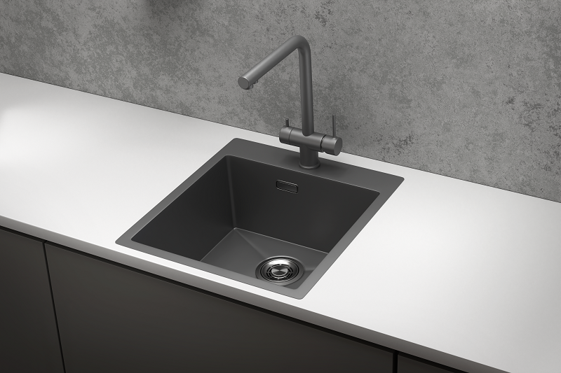 Мойка кухонная Granula 4600, ГРАФИТ МАТОВЫЙ