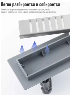 Душевой лоток Gappo G86007-5 60 см сатин