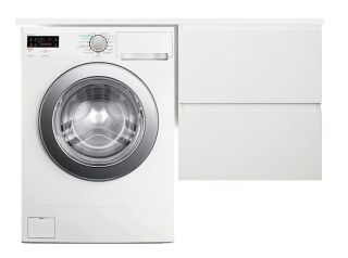 Подвесная  тумба с раковиной Эстет Dallas Luxe ФР-00009672 П 105см два ящика белый