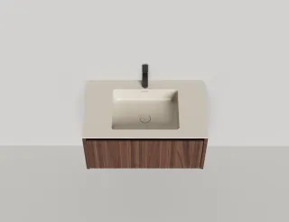 Подвесная тумба Salini Domino 27D208ONF 80см эмаль/фрезерованный фасад Onda Plus