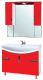 Тумба под раковину Bellezza Лагуна 105см красный 00000001371