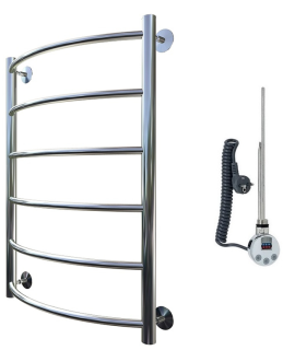 Электрический полотенцесушитель Тругор Приоритет 1 80x50см хром Приоритет1/элТЭН8050