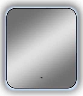 Зеркало с подсветкой Continent Torry ЗЛП1534 с бесконтактным сенсором 60x70см чёрный