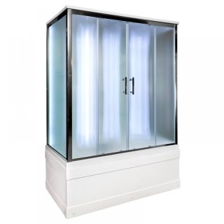 Душевая кабина Deto ЕМ4516 LED с гм. 160х85х220 см