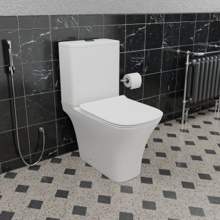 Унитаз CeramaLux 1215-1А с бачком и сиденьем Микролифт