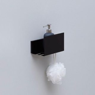 Полка Aquanet Магнум 274190 20 см чёрный матовый