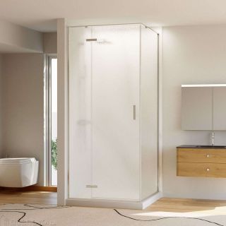 Душевой уголок Veconi Rovigo RV-073R/L, 900х800х1950, хром, стекло дождь