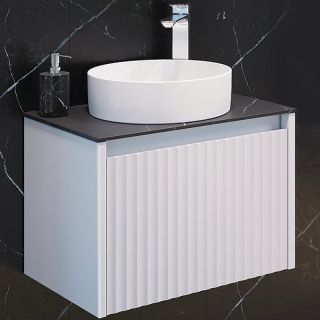 Тумба с раковиной Comforty Марсель 00-00012272 60 см Белая матовая