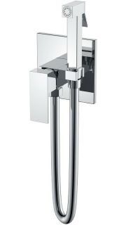 Гигиенический душ Boheme Qubic 477-CR со смесителем хром