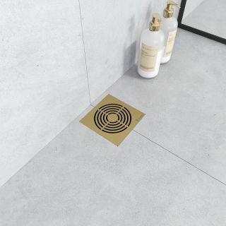 Душевой трап Boheme Smart Design 984-15-MG 15см золото матовое