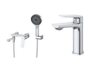 Комплект смесителей для ванной комнаты BelBagno COMFORT-VD/LS-01 хром