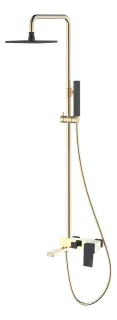 Душевая стойка Boheme Q 148-GB.2 золото/чёрный