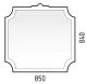 Зеркало Corozo Манойр 85см белый SD-00000980