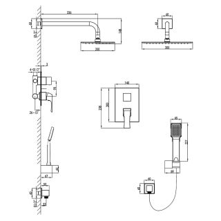 Душевой комплект Lemark Unit (LM4529C)