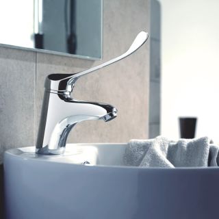 Смеситель для раковины Haiba HB1054 с хирургической ручкой хром