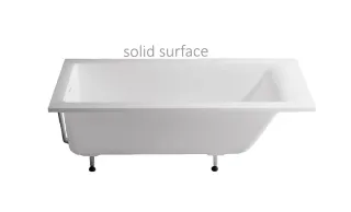 Ванна из искусственного камня Astra-Form Нейт 01010051+08010054 170x80 см с щелевым переливом донный клапан белый матовый