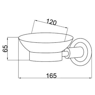 Мыльница Boheme Murano 10903-V-CR хром/фиолетовый