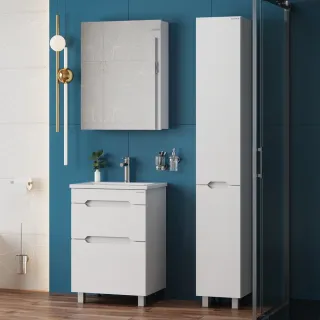 Пенал напольный Onika Айленд 403081 30см белый