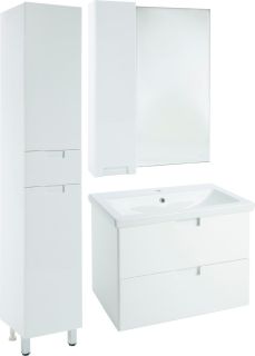 Зеркало-шкаф Bellezza Пегас 50см левый белый 00000011159