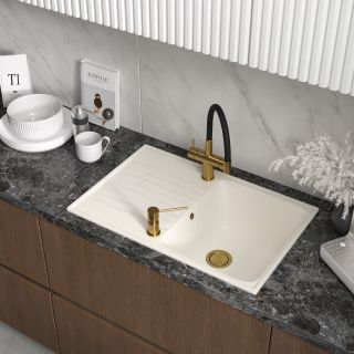 Мойка кухонная Reflexion Bolero 74-WH RF0574WH белый