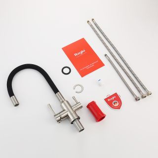 Смеситель для кухни Raglo R81.64.05 с подключением фильтра сатин