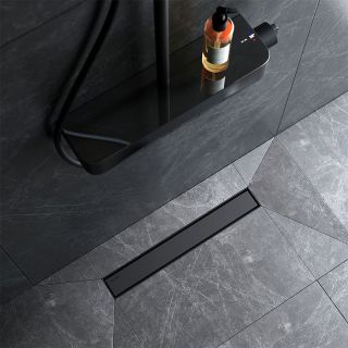 Душевой лоток AM.PM MasterFlow 50 W01SC-U11-050-04BM с Черной матовой решеткой / под плитку Tile