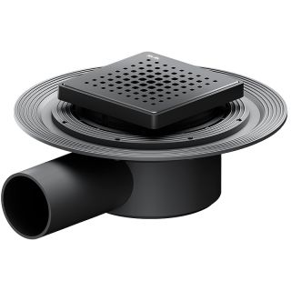 Душевой трап AM.PM MasterFlow 10 W01BD-P11-010-01BM с Черной матовой решеткой Cut Gradient