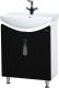 Тумба под раковину Bellezza Лагуна 65см чёрный 00000001379