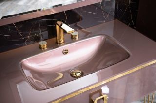 Смеситель для раковины Boheme Venturo 150-G-DIAMOND золото