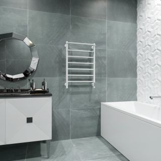 Электрический полотенцесушитель Larusso Прайм 4670078536563 П7 50x80см белый матовый 4670078536563