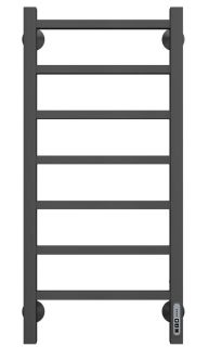 Электрический полотенцесушитель Larusso Астор П7 35x80см чёрный матовый 4670078536631