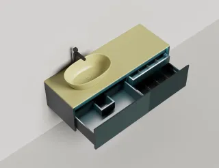 Подвесная тумба Salini Domino 27D214 140см шпон