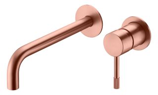 Встраиваемый смеситель для раковины Boheme Uno 465-CB брашированная медь