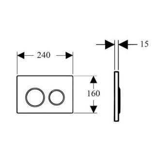 Кнопка смыва Boheme чёрный/золото 663