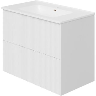 Тумба под раковину La Fenice Terra FNC-01-TER-B-80-2 белая 80 см