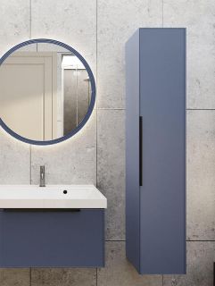 Шкаф-пенал La Fenice Simpla FNC-05-SIM-BG-30 подвесной Синий матовый 30 см