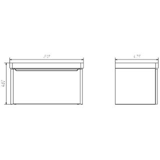 Тумба с раковиной Comforty Арзамас 80 00-00017884 подвесная Белая матовая