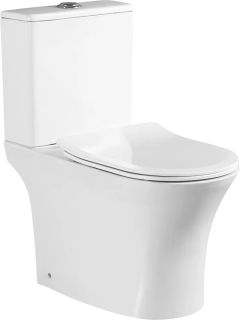 Унитаз-компакт SantiLine SL-5022 с сиденьем микролифт белый