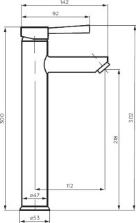 Смеситель для раковины Dorff Logic SS D3002102SS