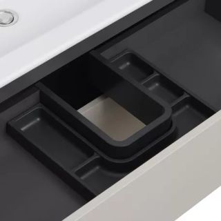 Тумба под раковину Акватон Сохо 100см слэйт/галька серая 1A258201AJ9A0