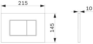 Клавиша смыва Am.Pm ProC S хром глянцевый I070251