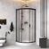 Душевой уголок AM.PM Gem WK90EM профиль черный 80х80 см