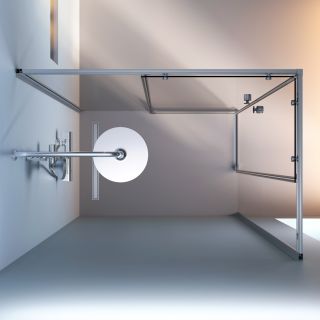 Душевой уголок AM.PM X-Joy W94G-403-12080-MТ 120х80 профиль хром матовый стекло прозрачное