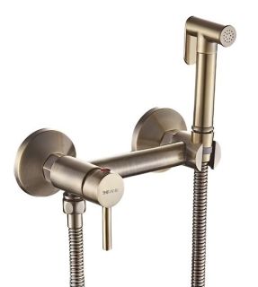 Гигиенический душ со смесителем Shevanik S107Q бронза