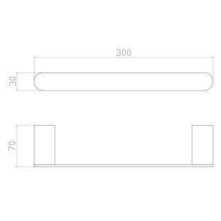 Вешалка для полотенец Wonzon & Woghand Carbon WW-7713 чёрный